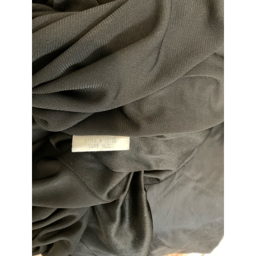 $346 Maria Bianca Nero Black Kerri One-Shoulder Gown black size 8 - Picture 8 of 8